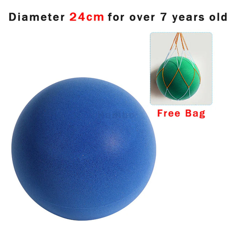 Bouncing Mute Ball Indoor Silent Basketball 24Cm Foam Basketball Silent Soft Ball Size 7 Air Bounce Basket Ball 3/5/7 Sports Toy