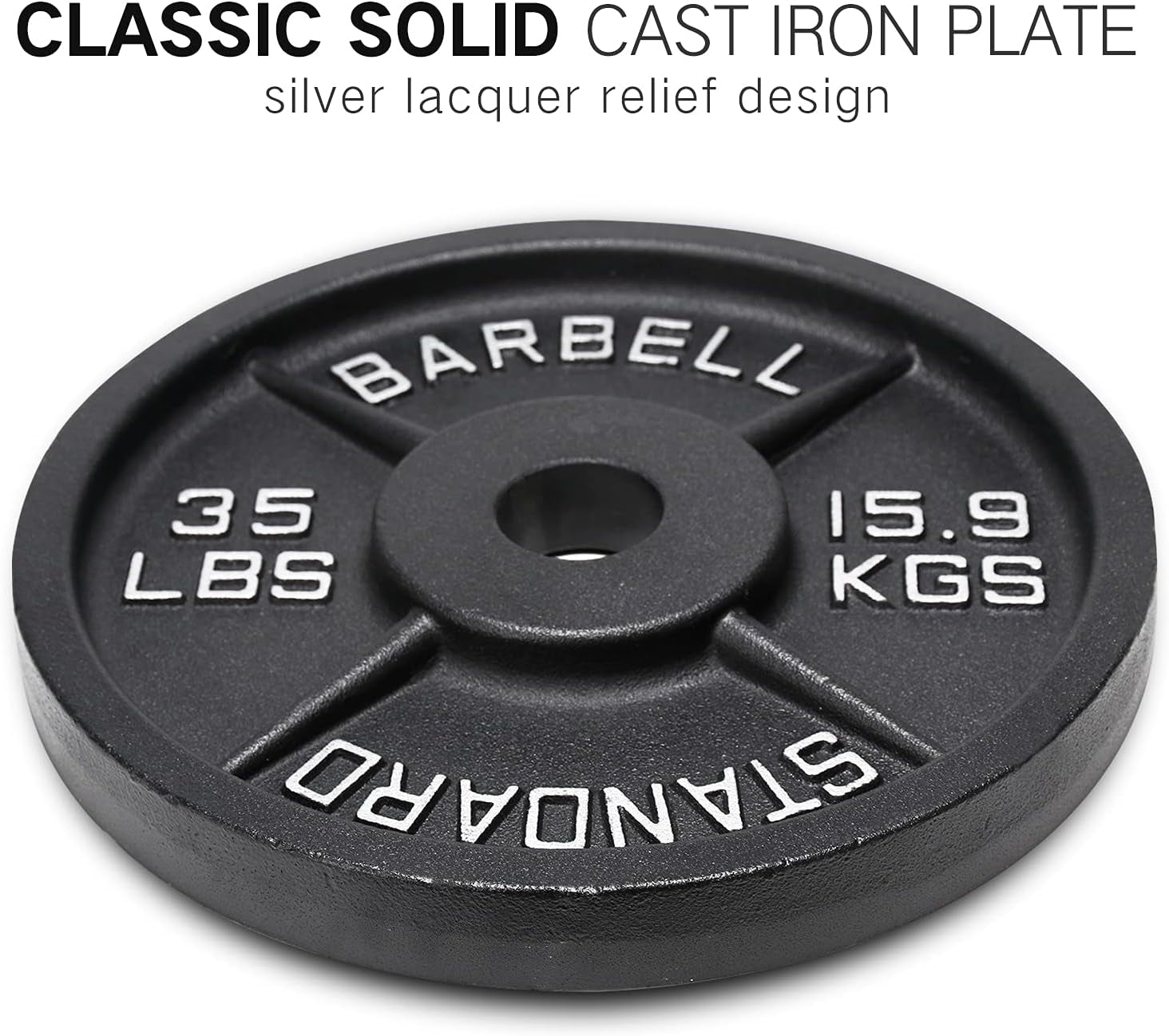 Weight Plates 2-Inch,Olympic Weightlifting Plates,Solid Iron Barbell Weights for Strength and Conditioning Workouts and Weightlifting, Various Weights
