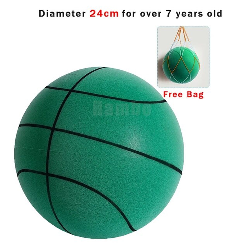 Bouncing Mute Ball Indoor Silent Basketball 24Cm Foam Basketball Silent Soft Ball Size 7 Air Bounce Basket Ball 3/5/7 Sports Toy