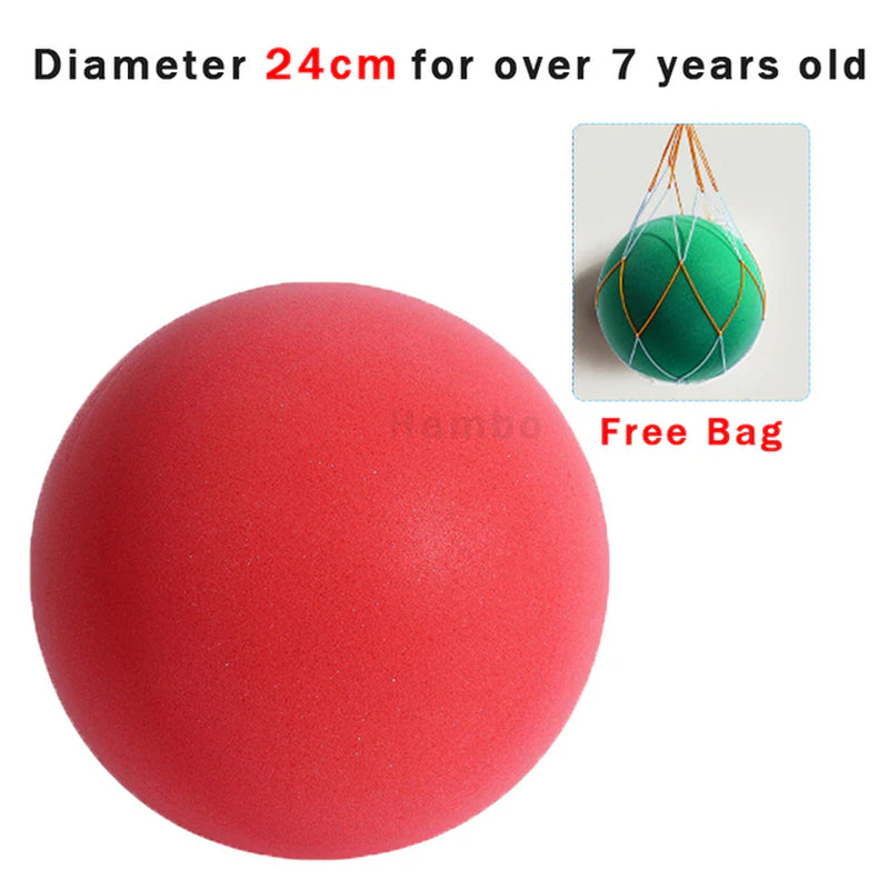 Bouncing Mute Ball Indoor Silent Basketball 24Cm Foam Basketball Silent Soft Ball Size 7 Air Bounce Basket Ball 3/5/7 Sports Toy