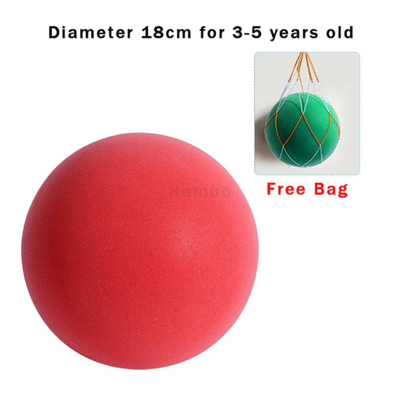 Bouncing Mute Ball Indoor Silent Basketball 24Cm Foam Basketball Silent Soft Ball Size 7 Air Bounce Basket Ball 3/5/7 Sports Toy