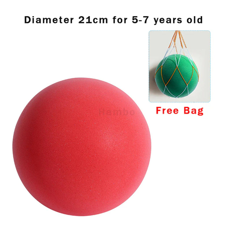 Bouncing Mute Ball Indoor Silent Basketball 24Cm Foam Basketball Silent Soft Ball Size 7 Air Bounce Basket Ball 3/5/7 Sports Toy
