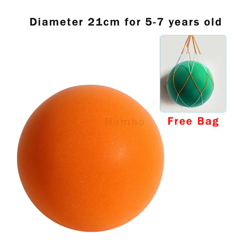 Bouncing Mute Ball Indoor Silent Basketball 24Cm Foam Basketball Silent Soft Ball Size 7 Air Bounce Basket Ball 3/5/7 Sports Toy