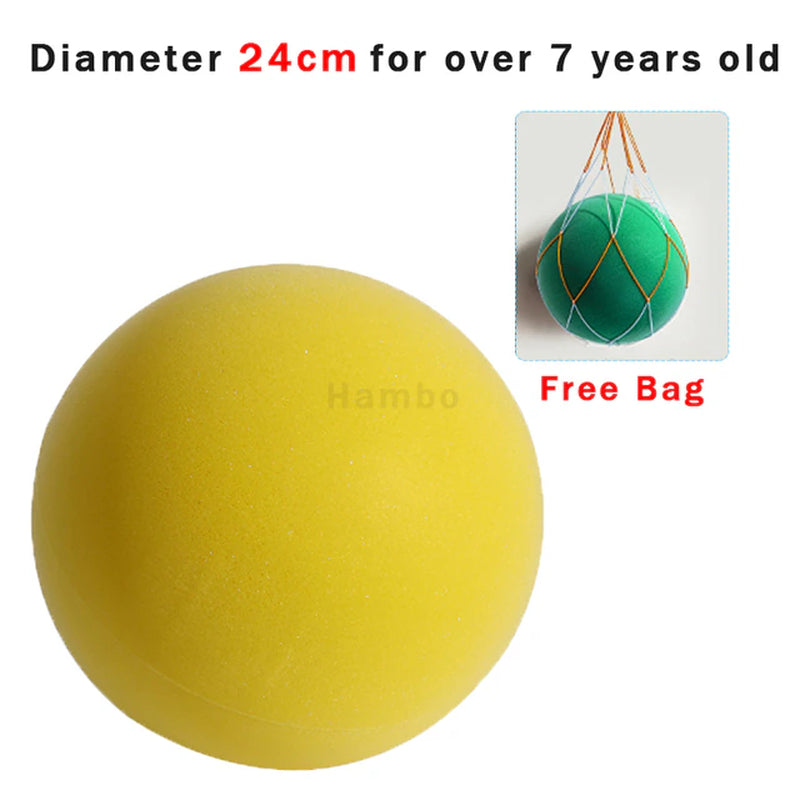 Bouncing Mute Ball Indoor Silent Basketball 24Cm Foam Basketball Silent Soft Ball Size 7 Air Bounce Basket Ball 3/5/7 Sports Toy